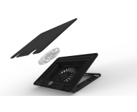Cooler Master Chłodząca NotePal  Ergostand IV (do 17", czarna) - 491813 - zdjęcie 1